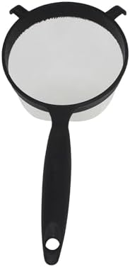 IMUSA 6-Inch Plastic Strainer Black Durable Design GRIDlock-free 6-Inch Strainer