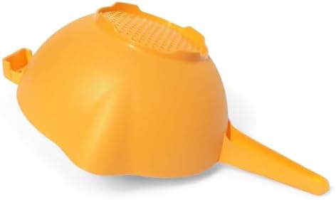 Tupperware Colander Strainer with Handle in Orange