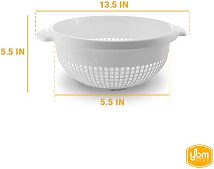 Deep Plastic Strainer Colander with Handle