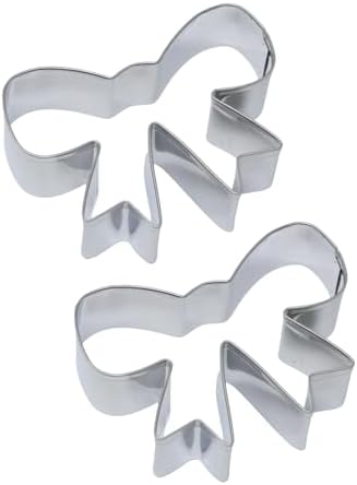 Yueton 2PCS Stainless Steel Bowknot Biscuit Cookie Cutter