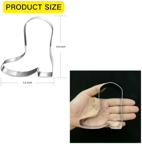 LUBTOSMN Cowboy Boot Cookie Cutter