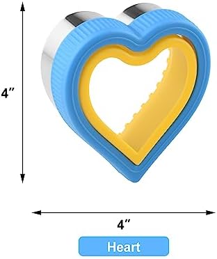Fast Easy mess-free Heart Uncrustable Sandwich Maker for Kids Adults