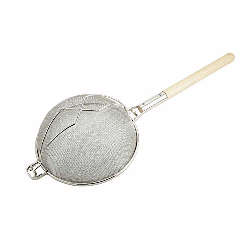 Winco 14-Inch Nickel Tan Strainer