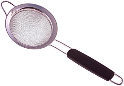 Fine Mesh Stainless Steel Tea Strainer with Non-Slip Handle 3 inches