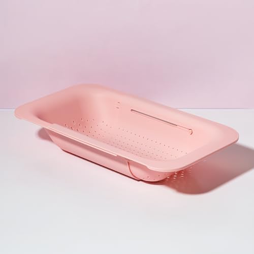 Paris Hilton Pink Expandable Colander with BPA-Free Handle