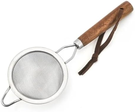 Stainless Steel Fine Mesh Strainer Mini Small flour Sieve Compact Florian Sifter