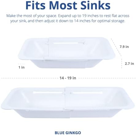 BLUE GINKGO - Versatile Kitchen Tool Extendable Colander BPA-Free Durable Easy to Clean