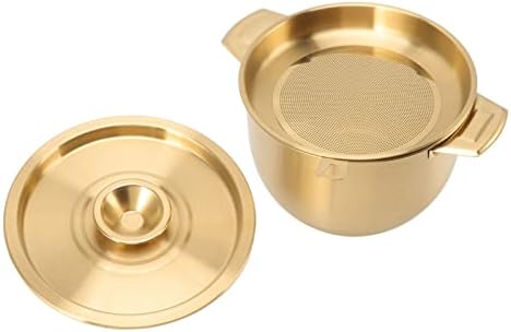 GLOGLOW Non-Stick Oil Strainer with Lid - Rustproof Kitchen Essential