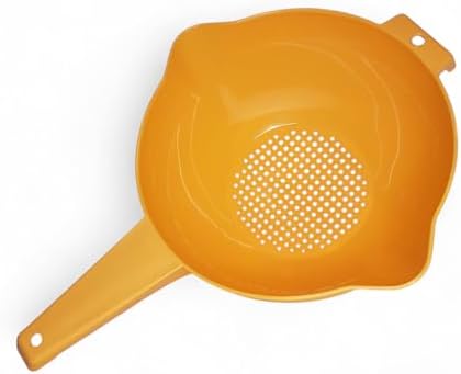 Tupperware Colander Strainer with Handle in Orange