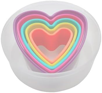 5-Piece Heart Cookie Cutter Set for Quick and Perfect Cookies