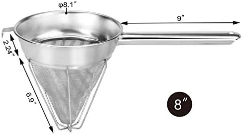 New Star Stainless Steel Bouillon Strainer 8-Inch