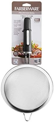 7-inch stainless steel colander perfect for separating and washing foods