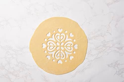 Talisman Designs 10-Inch Red Heart Pie Top Cutter