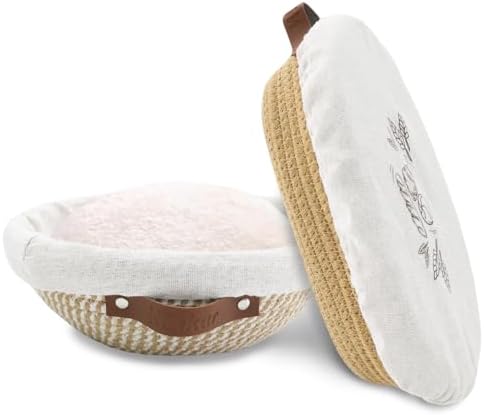Bread Proofing Basket Set with 9 10 11-Inch Round Oval BerrymNikkar