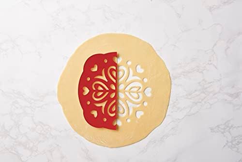Talisman Designs 10-Inch Red Heart Pie Top Cutter