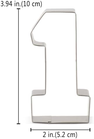LILIAO Number One Cookie Cutter Stainless Steel