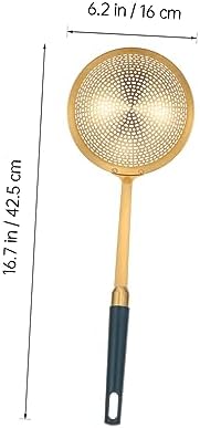 SHOWERORO Gold Plated Refined Stainless Steel Large Size Hot Pot Strainer