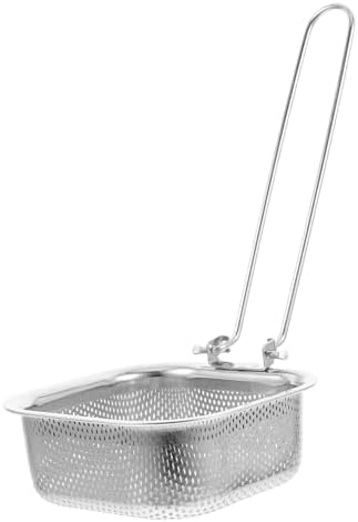 Stainless Steel Noodle Spoon Colander with Built-in Hook