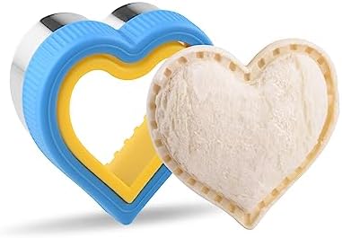 Fast Easy mess-free Heart Uncrustable Sandwich Maker for Kids Adults