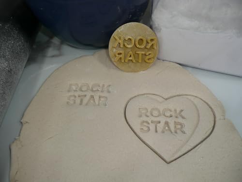 ROCK STAR CANDY HEART COOKIE STAMP