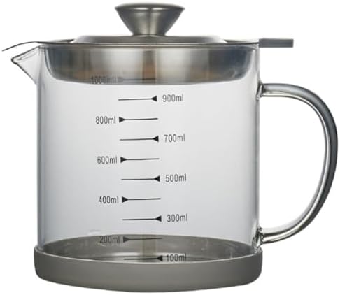 Kichvoe 1000ml Glass Bacon Grease Separator