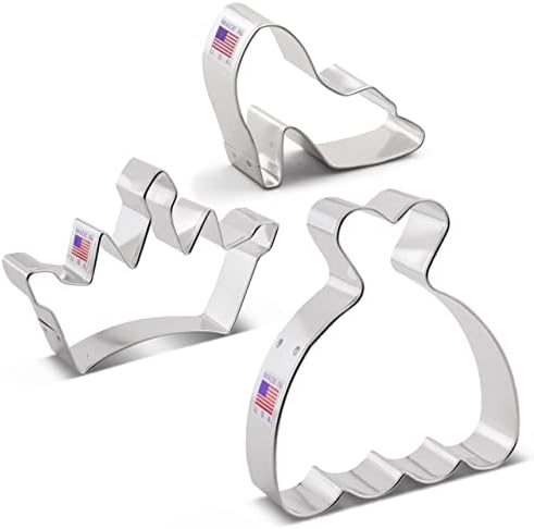 Ann Clark Princess Cookie Cutters Set 3-Piece by USA Made