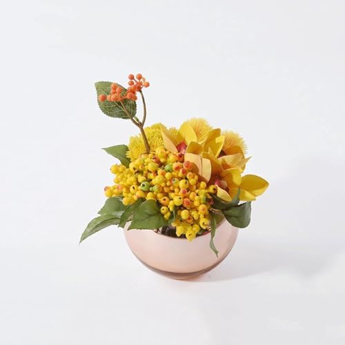 DCYEQRQ Fake Artificial Flowers with Pot BigNumberFarmhouse Decor