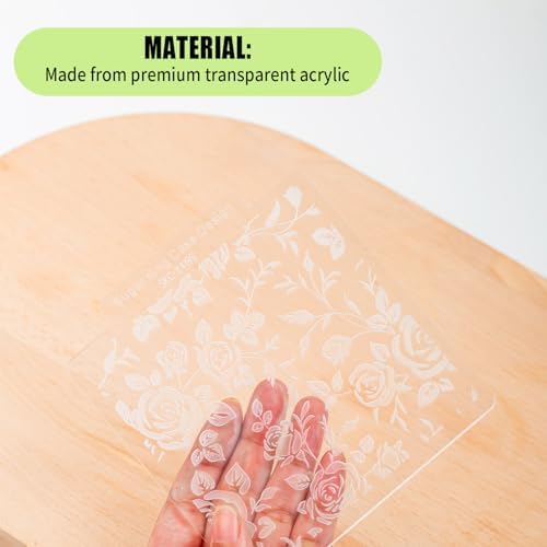 Gxminia Retro Floral embossing Set for Cookies Baking Accessories