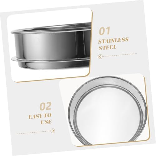 No Dawson 2 Pcs Stainless Steel Herbal Extractor Sifter Stackable Kitchen Tool