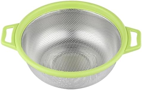 3QT Stainless Steel Colander Quick-Draining Dishwasher-Ready