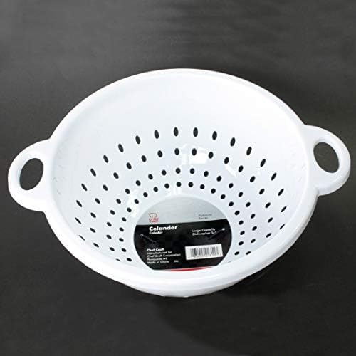 Chef Craft Select Plastic Deep Colander 11x5 inch 5 quart White