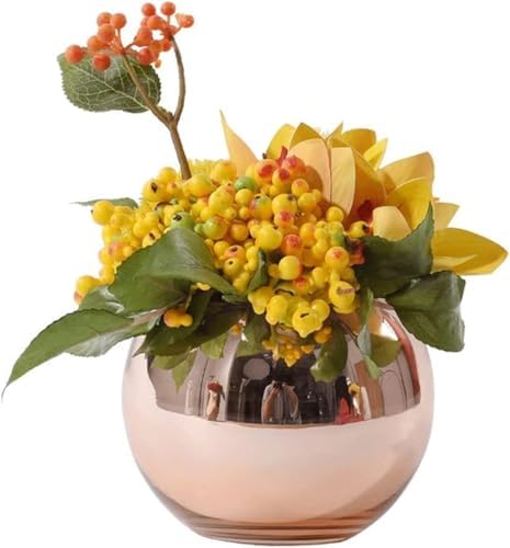 DCYEQRQ Fake Artificial Flowers with Pot BigNumberFarmhouse Decor