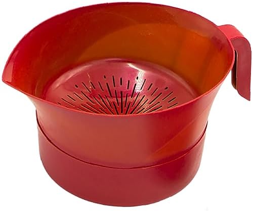 Safe Kitchen Gadget Red 3-Piece Strain Set
