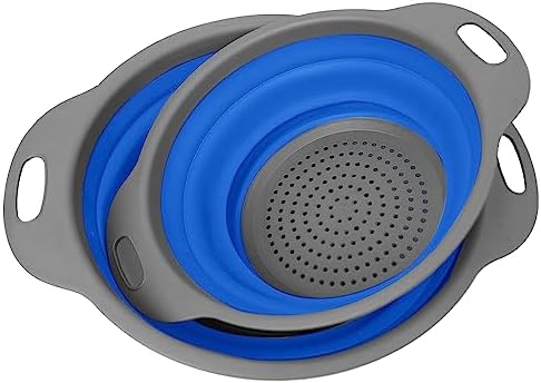 ABSOK Collapsible Colander Set Blue
