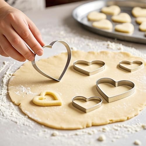 UOUYOO Heart Cookie Cutter Set