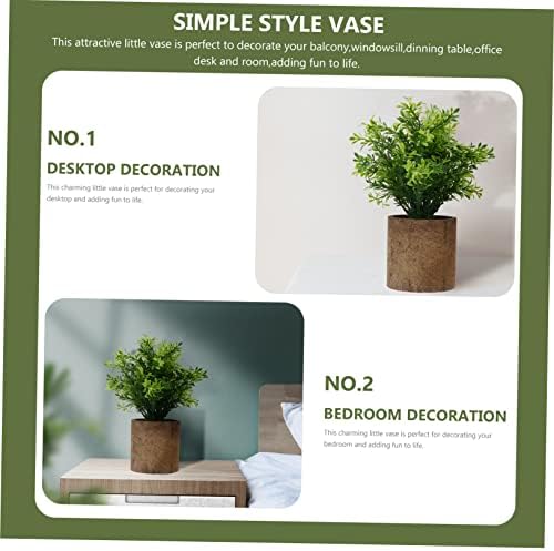 Zerodeko Faux Green Plant Office Decor Fake Potted Plant