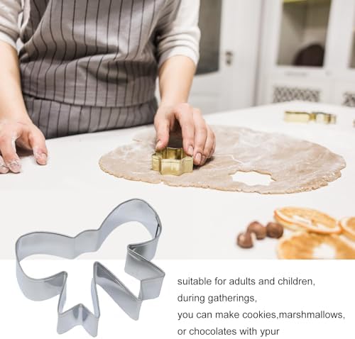 Yueton 2PCS Stainless Steel Bowknot Biscuit Cookie Cutter
