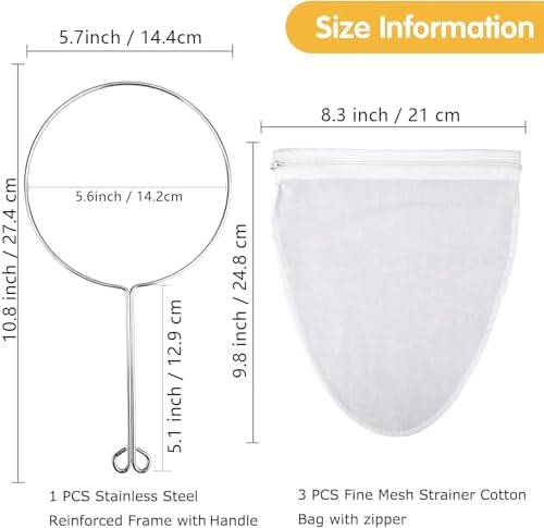 Perfect Mesh Strainer for Coffee and Nut Milk