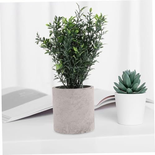 Elevate Your Space with This Realistic Fake Potted Green Bonsai