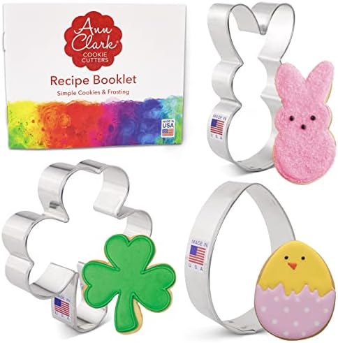Spring Creations Ann Clark Cookie Cutters St Patricks Easter Set of 3