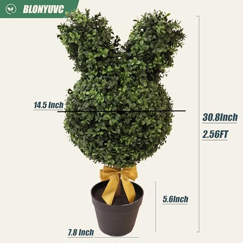 Durable 30 Bunny Topiary for Home Outdoor Use