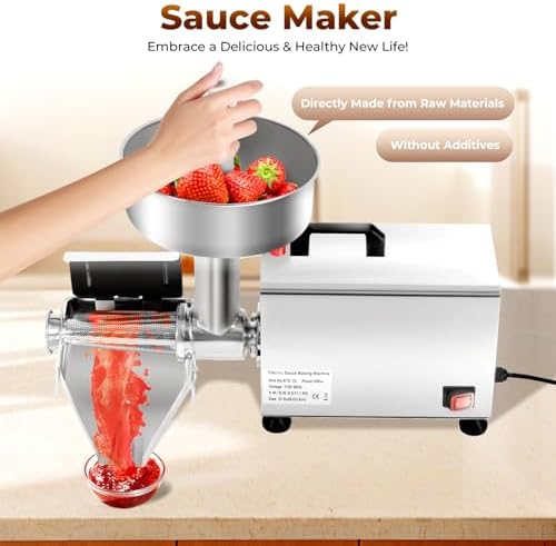Pure450WPrecision Commercial Grade 110V Tomato Strainer Machine