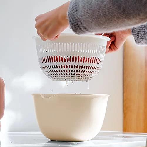 Sunkaioo 2 in 1 Kitchen Colander Set with Bowl Strainer