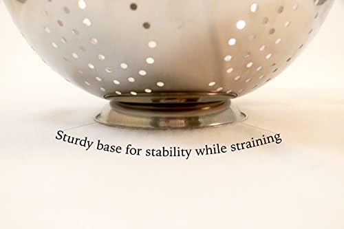 ExcelSteel 5QT Stainless Steel Colander
