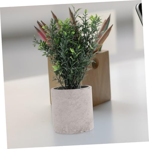 Elevate Your Space with This Realistic Fake Potted Green Bonsai