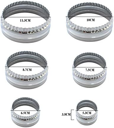 Fluted Cookie Cutters Set of 6