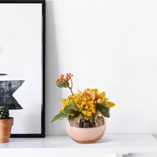 DCYEQRQ Fake Artificial Flowers with Pot BigNumberFarmhouse Decor