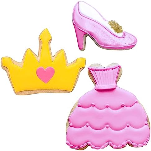 Ann Clark Princess Cookie Cutters Set 3-Piece by USA Made