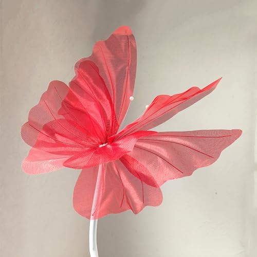 Fiskenet Tall Fake Plant with Butterfly for Home Decor