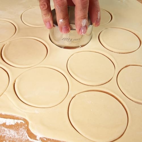 ALLTOP Premium 3Pc Biscuit Cutter Set Stainless Steel for Effortless Shaping